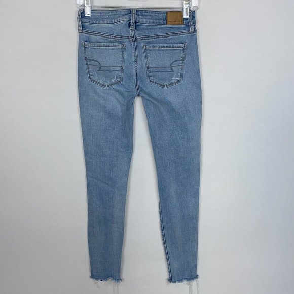 American Eagle Super Stretch Jegging Jeans Raw Hem - Picture 4 of 10